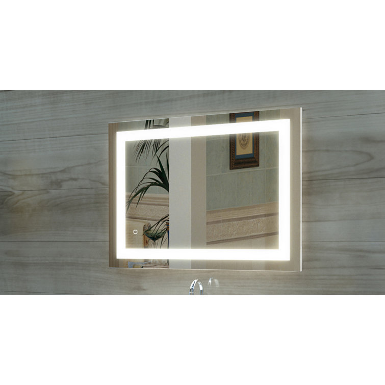 KINWELL Rectangle LED Wall Mirror Wayfair
